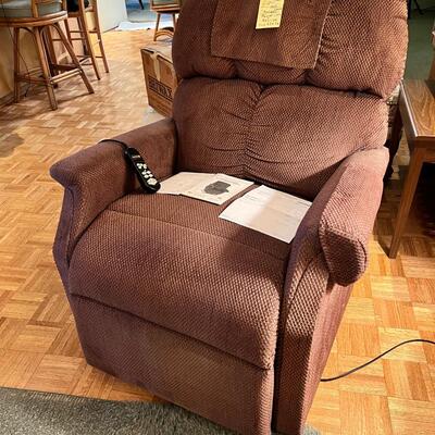 Golden Power lift recliner chair with instructions and paperwork