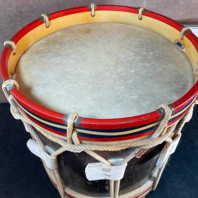 Lot 88  Vintage Drum & Framed Photo