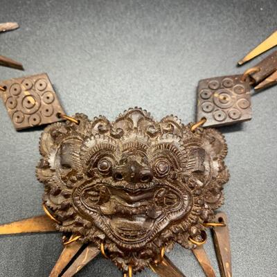Ornate Mask ðŸ‘¹ Necklace approx 20â€