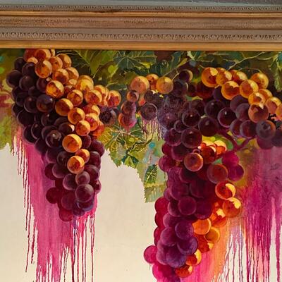 Rare Clifton Hadfield II Original Painting "The Crush II"