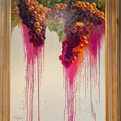 Rare Clifton Hadfield II Original Painting "The Crush II"