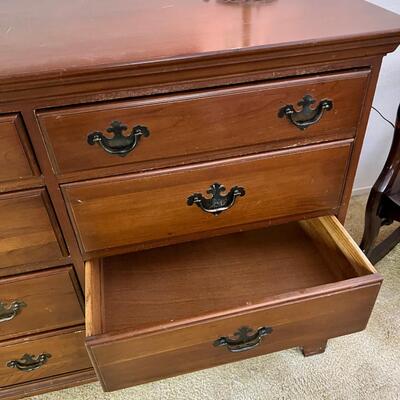 1970s Cherry Solid wood 12 drawer Dresser
