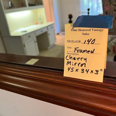 Cherry Framed Mirror