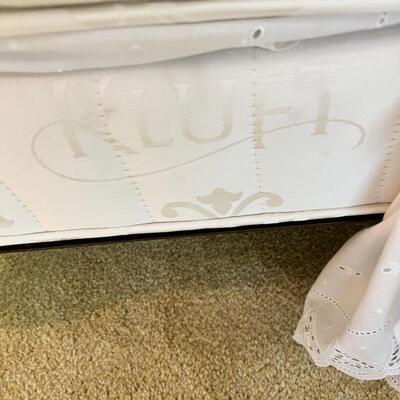 1960s Cherry 4 poster Queen bed with KLUFT Isabella Hand Tuffed Mattress