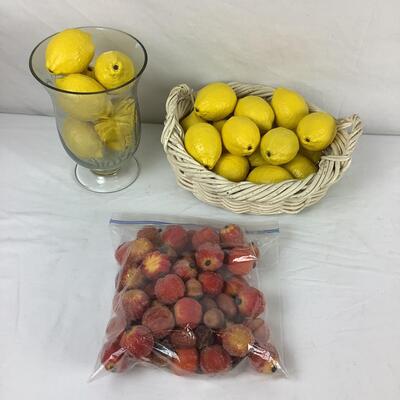 5089 Alabaster Faux Lemons & Decor