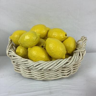 5089 Alabaster Faux Lemons & Decor