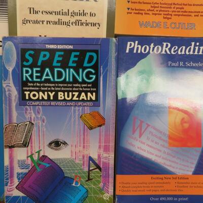 SPEED Reading BOOK Lot (10) Read Better Faster Photo Reader PB Vintage
