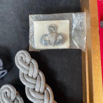 Lot 95  Vintage Military Medals & Buttons