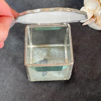 Lot 105  Shells--Picture Frame and Jar