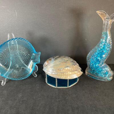 Lot 114. Turquoise Fish Items