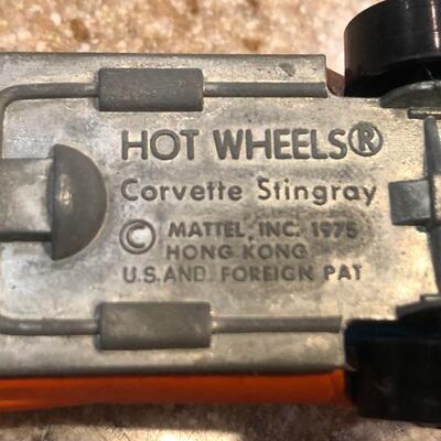 Vintage Original 1975 Hot Wheels Redline Corvette Stingray Die Cast Metal Car