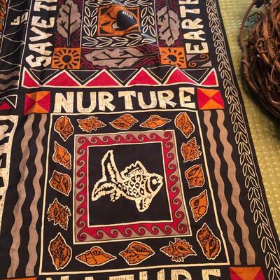 Vintage Echo Silk Women's Scarf CLEAN AIR 100% Silk Made in Japan