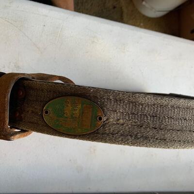 Vintage Utility Pole Climbers Safety Belt