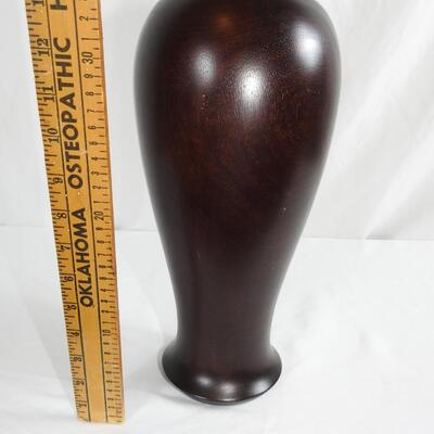 Wood vase