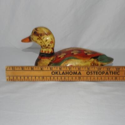 Vintage painted duck