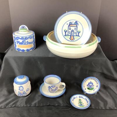 5134 Set of 7 pcs. M.A. Hadley Stoneware