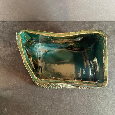 Lot 131 Framed Print and Handmade Pottery Vase