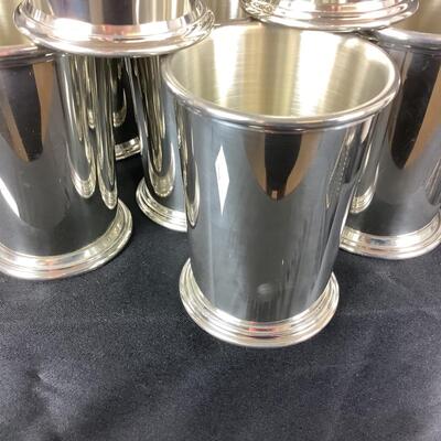 5139 Qty 18 Tennessee & Kentucky Salisbury Pewter Mint Julep Cups