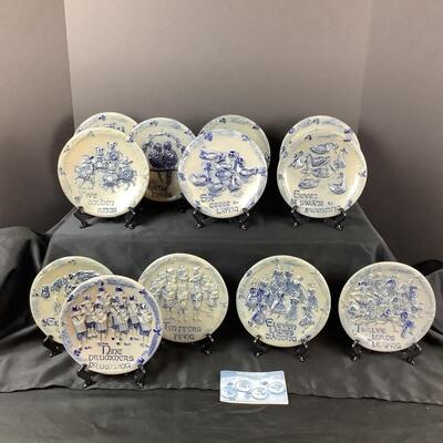 5144 Rowe Pottery 12 Days of Christmas Plates