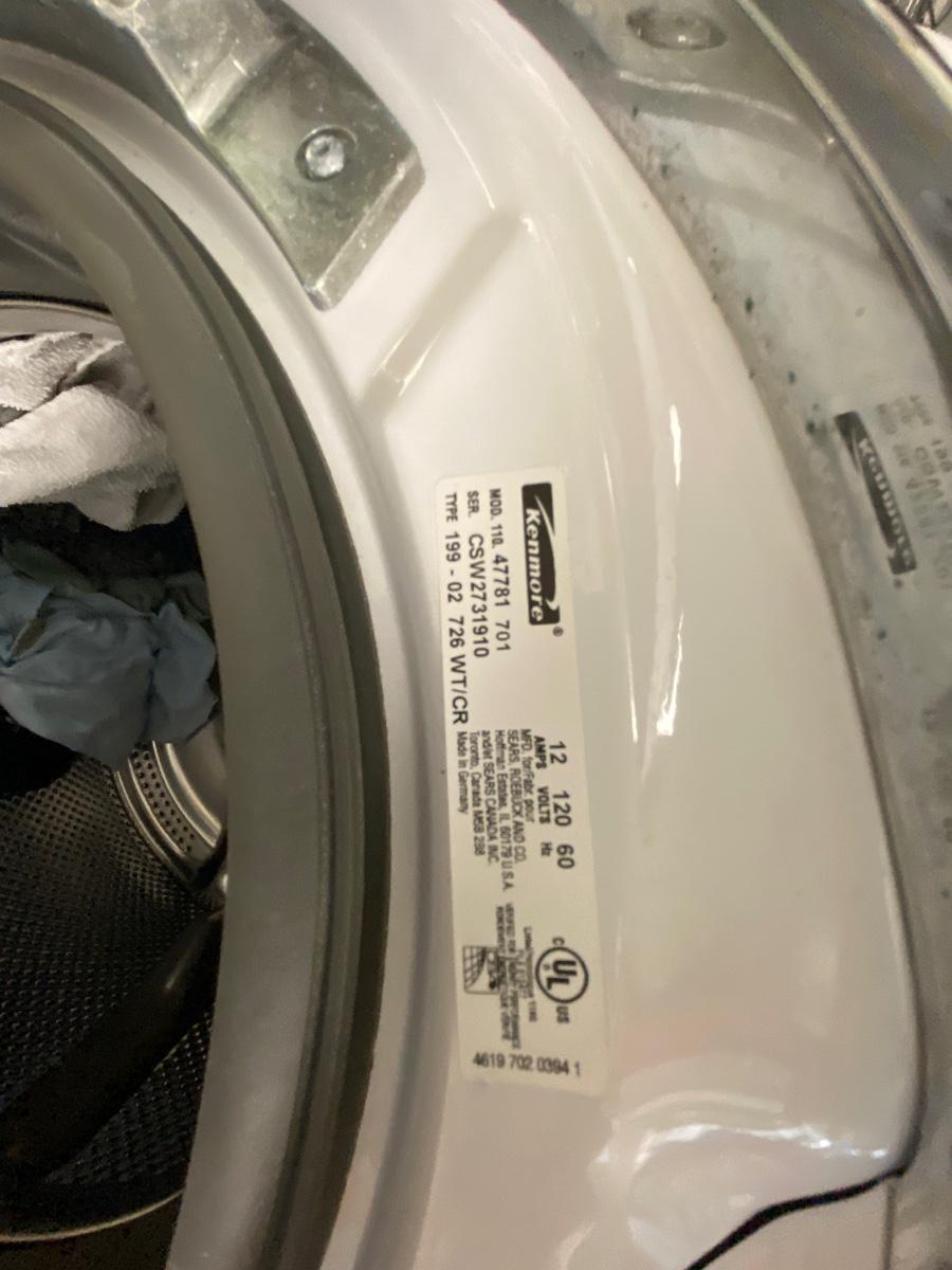 Kenmore Elite Front Load Washer