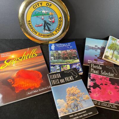 Lot 156  Tarpon Springs Clock and Florida Books