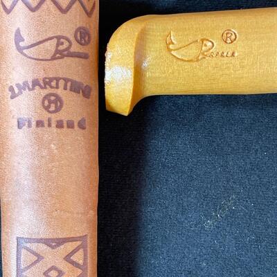 Lot 158. Wooden Box & Rapala Knife