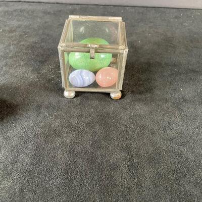 Lot 160. Two Vintage Porcelain Egg Trinket Boxes
