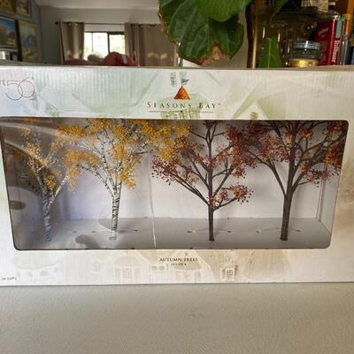 Autumn Trees with original box set of 4