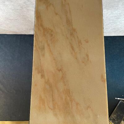 Lot 163. Antique Marble-top Side Table
