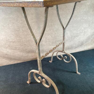 Lot 163. Antique Marble-top Side Table