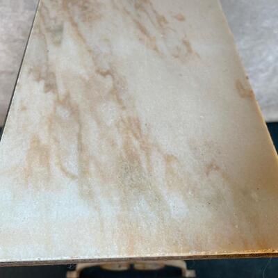 Lot 163. Antique Marble-top Side Table