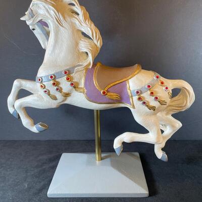 Lot 166  Hand=painted Carousel Horse Figure