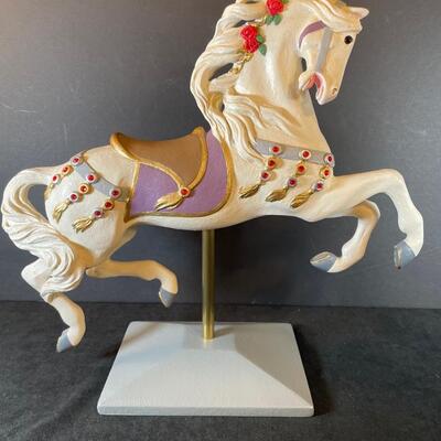 Lot 166  Hand=painted Carousel Horse Figure