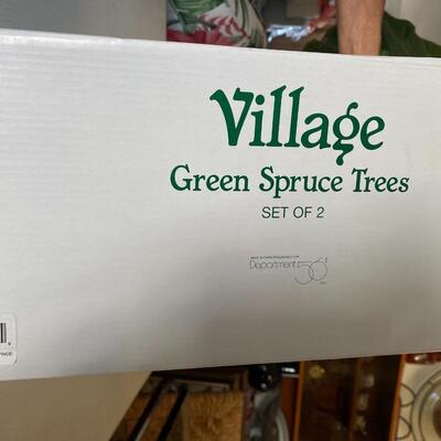 Department 56 Spruce Trees Set of 2