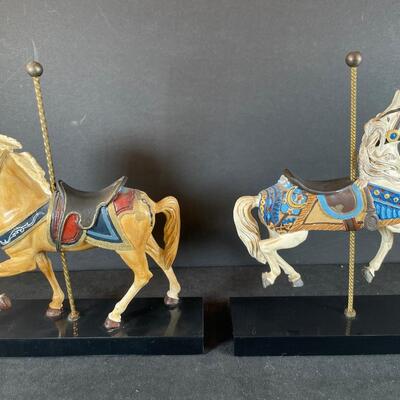 Lot 169  Two Carousel Horses