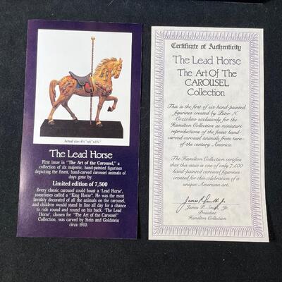 Lot 169  Two Carousel Horses
