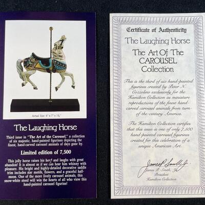 Lot 169  Two Carousel Horses