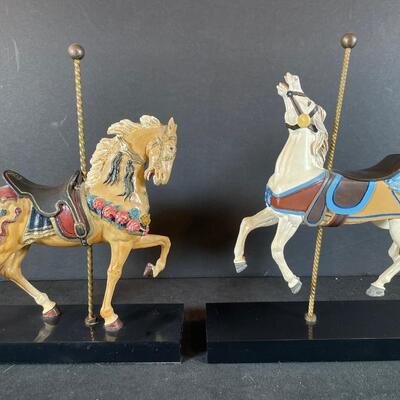 Lot 169  Two Carousel Horses