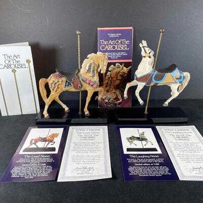 Lot 169  Two Carousel Horses