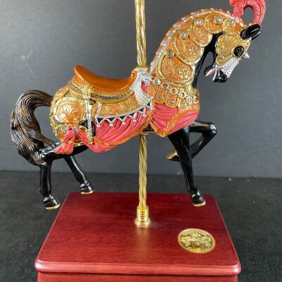 Lot 170  SF Music Box Co.  "Chariots of Fire" Carousel Horse