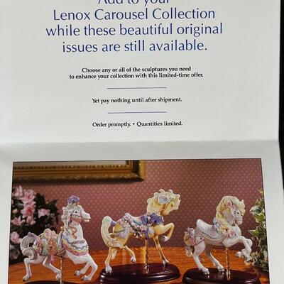 Lot 171  Lenox Porcelain Carousel Horse 1989