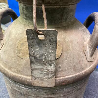 Old metal milk/cream can