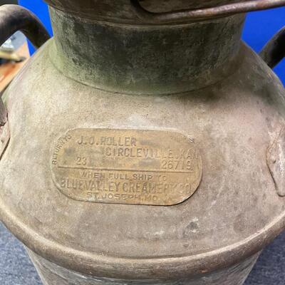 Old metal milk/cream can