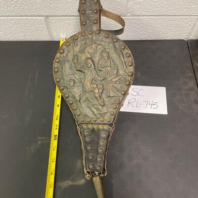 Antique fireplace bellow