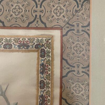 Lot 186. Two Framed Chiese Silk Embroidery