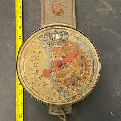 Pelouze Mfg Co 40# hanging dairy scale