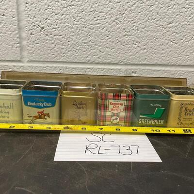 Misc tobacco tins of nails, bolts misc