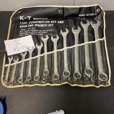 KT 11 pc combo box and open end wrench set