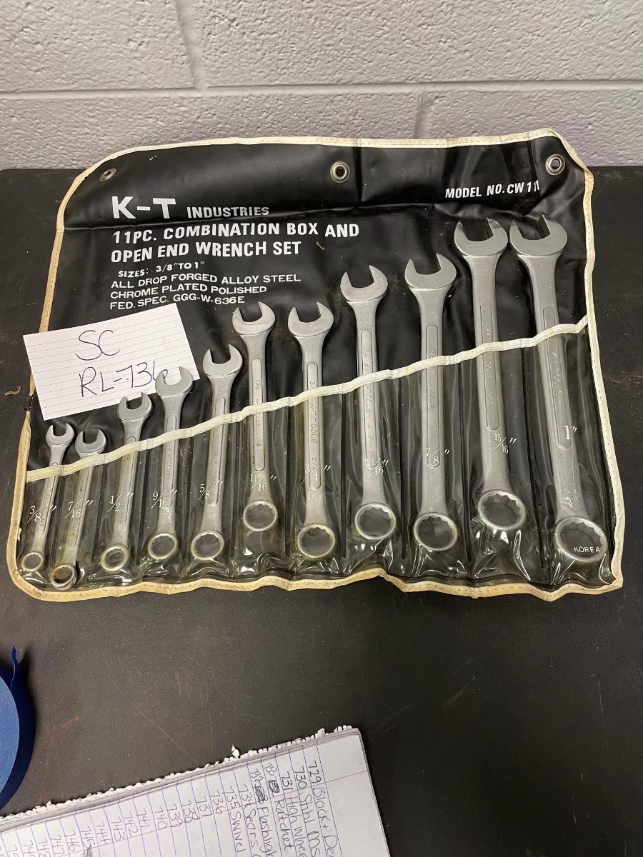 KT 11 pc combo box and open end wrench set