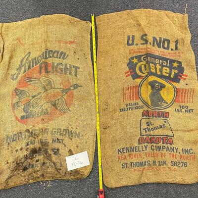 Vintage potato bag